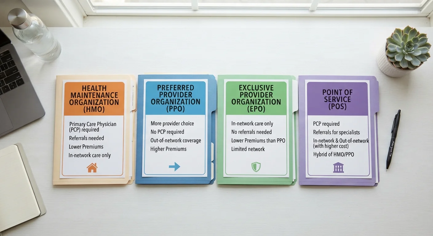 HMO, PPO, EPO, and HDHP: What Each Plan Type Actually Means for You